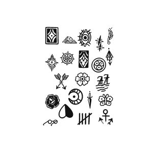 Rose Butterfly One-Eyed Arrow Rudder