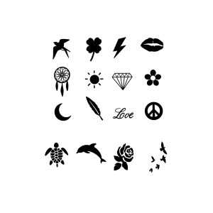 Swallow Rose Turtle Dolphin