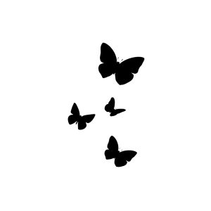 Four Flying Butterflies SS-CB-C-005