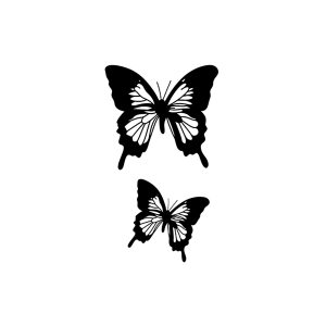 Two Flying Butterflies SS-CB-C-022