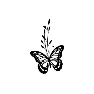 Two Flying Butterflies SS-CB-C-028