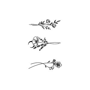 Three Flowers And Plants SS-CB-C-037