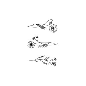 Three Flowers And Plants SS-CB-C-040