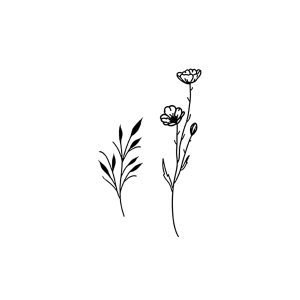 A Plant With Green Leaves And Flowers