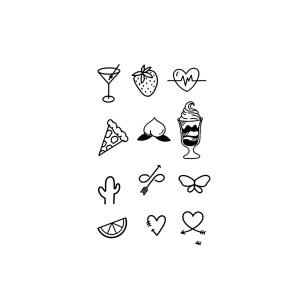 Orange Peach Strawberry Ice Cream