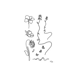 Flowers Rose Snake Butterfly