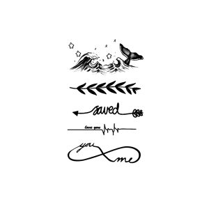 Green Leaf Arrow Heart Infinity Symbol