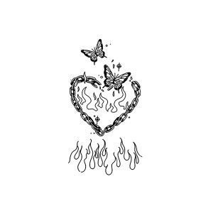 Flame Love Butterfly
