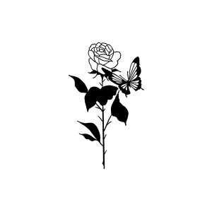 A Flower And Butterfly SS-CB-C-165