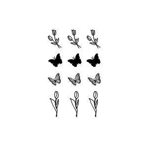 Flowers And Butterflies