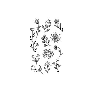 Flowers And Green Leaves