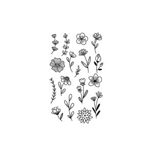 Green Leaves And Flowers SS-CB-C-229