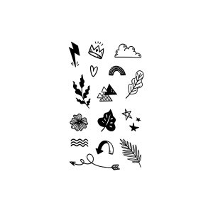 Lightning Crown Green Leaves Clouds