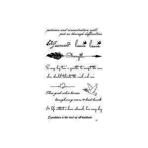 Love English Sentence Feather