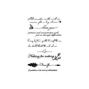 Butterfly Feather English Sentence Love You