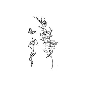 Butterfly Flower Rose