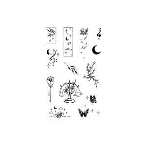 Waves, Butterflies, Starry Sky, Libra