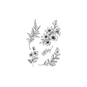 Flowers And Green Leaves SS-CB-W-079