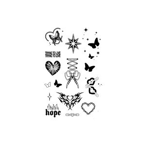 Butterfly Heart Bow Tie Hope