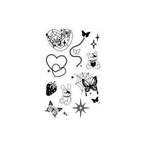 Teddy Bear Butterfly Strawberry Love Chain