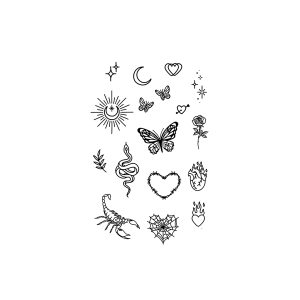 Heart Shaped Spider Web Snake Moon Scorpion