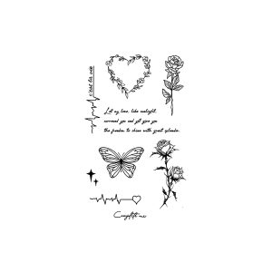 Roses, Butterflies, Love Wreath