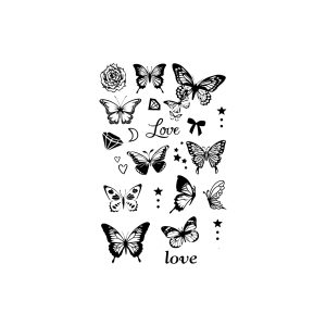 Butterfly Love Diamond Flower