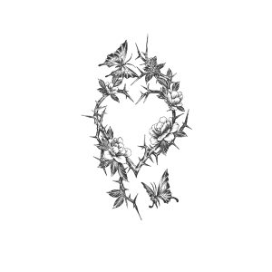 Heart Shaped Butterfly