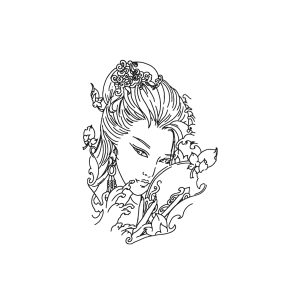 Woman Looking In The Mirror