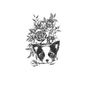 Cute Puppy Flower TH-GZ-1107