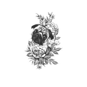 Cute Puppy Flower TH-GZ-1108