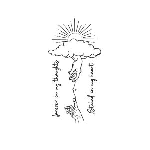 Sun Holding Hands Text