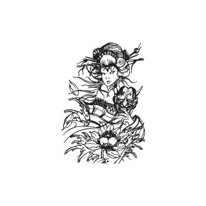 Woman With A Ghost Mask TH-GZ-118