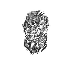 Snake Skull Flower Woman