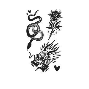 Snake Rose Dragon Head