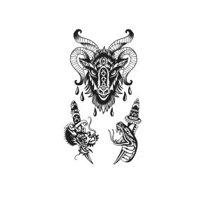 Dagger Snake Ram Dragon Head