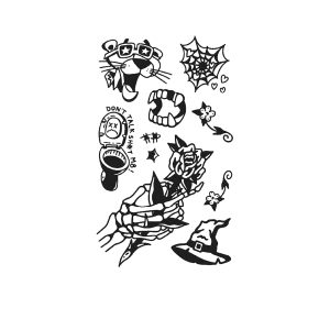 Rose Toilet Dentures Hat Leopard