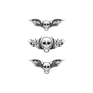 Skull Flame Wings