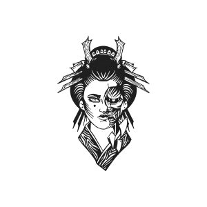 Two-Faced Japanese Woman