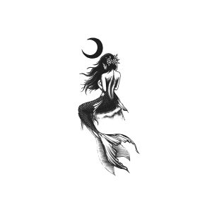 Mermaid Girl Moon