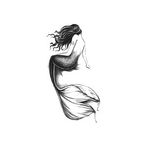 Mermaid Long Hair Girl