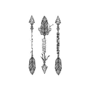 Arrow Feather Text