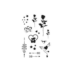 Rose Heart Bow And Arrow