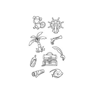 Coconut Tree Gun Drift Bottle Monkey