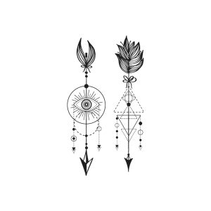 Eye Geometric Pattern Arrow