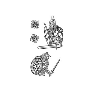 Warrior With Sword And Shield