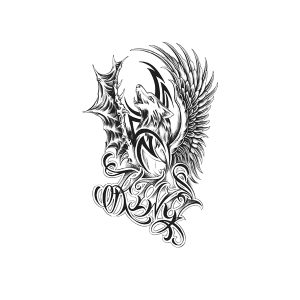 Wings Of Good And Evil Wolf