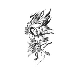 Red-Crowned Crane Leaves Falling