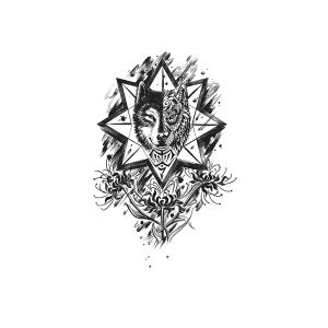 Double-Sided Wolf Head Flower