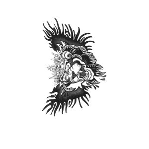 Lion Head With Crown